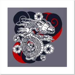Japanese Dragon Posters and Art